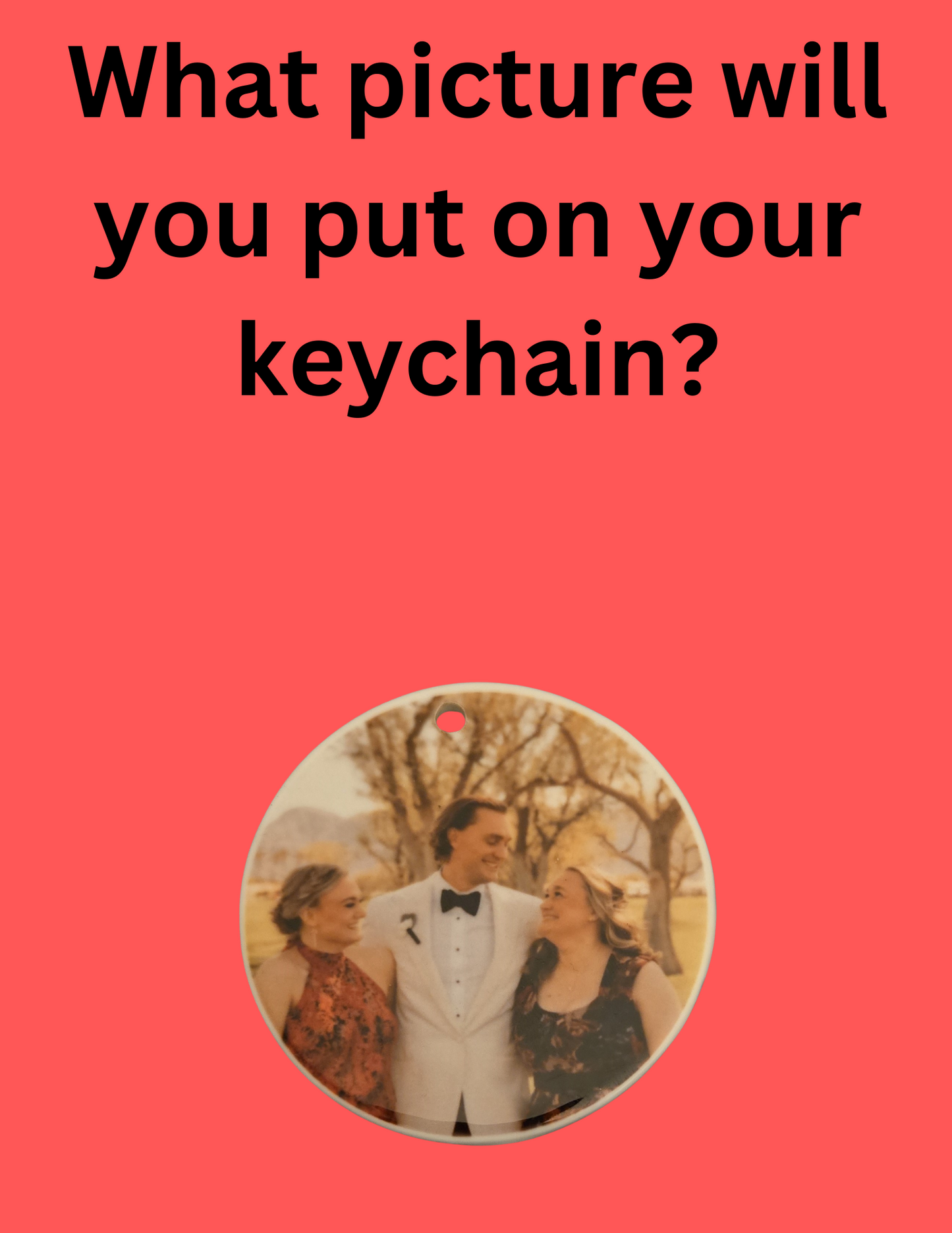 Custom keychains with a photo on both sides